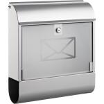 Alco Briefkasten Metall lackiert 410x115x360mm silber