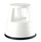 Rollhocker, Kunststoff, bruchfest, Weiß, 3...