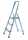 Alco Haushaltsleiter Aluminium 3-stufig 125cm silber