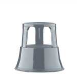 Rollhocker, Metall, Grau, 3 absenkbare Gleitrollen,...