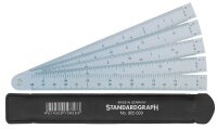 STDGRAPH Fächermaßstab Architekt 15 cm 1...