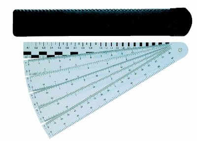 STDGRAPH Fächermaßstab Bauwesen 20 cm 1 Stück