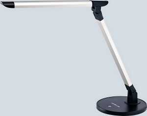 LED-Tischleuchte, silber/schwarz Touch Sensor, 8W, 7-fach dimmbar, USB-Anschlusss, 5 x /3.000-6.500K,