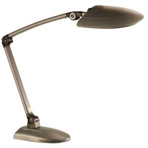 LED-Tischleuchte, Anthrazit-Schwarz, Doppelarm, Standfuß & Tischklemme, 230 V, 11 W