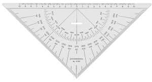 Standardgraph Kursdreieck Acryl glasklar 1 Stück