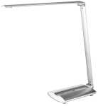 LED-Tischleuchte, silberfarben, 3-fach Dimmer, 12 LEDs, 8 W