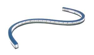 Standardgraph Flexibles Kurvenlineal 30 cm, mm und INCH-Teilung
