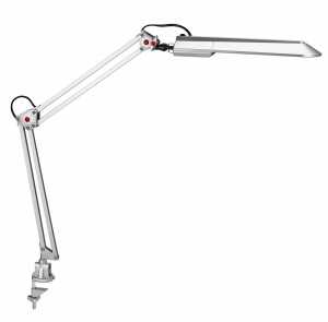 Alco Kompaktleuchtstoff-Tischleuchte 957 Kunststoff 11W silber