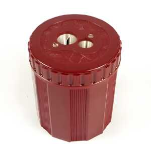 Standardgraph Doppel-Dosenspitzer NOSTALGIE aus Bakelit® nur rot
