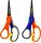 HEYDA 2048077 Kinderschere Soft-Touch Linkshänder 135 cm Grifffarbe: blau/gelb/orange