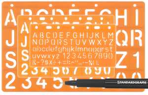 Standardgraph Schablonen Set 10-20-30 mm + Fineliner 05 1 Stück