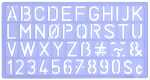 Standardgraph Schablone Standard-Schrift 100 mm 1 Stück