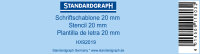 STDGRAPH Schablone Standard-Schrift 20 mm...