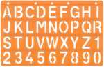 Standardgraph Schablone Großbuchstaben 30 mm