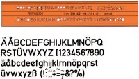 NORMORAPH Schriftschablone 4 mm nach DIN 1451 1 Stück