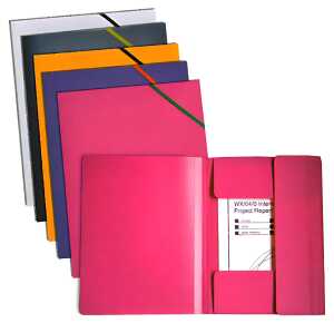 Aktenmappe FileLastic A4 Classic-Farben sortiert für bis zu 30 mm