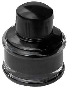 Standardgraph Tintenglas ROMA 35 ml rund kohlenschwarz, Deckel aus Bakelit