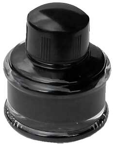 Tintenglas ROMA 35 ml rund mit Tinte kohlenschwarz 1 Stück