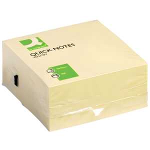 Q-Connect Haftnotiz-Würfel - 76 x 76 mm, gelb