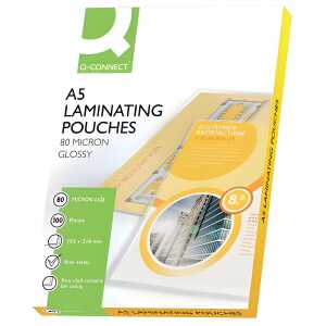 Q-Connect Folientasche - A5, 2x 80 mym, 100 Stück