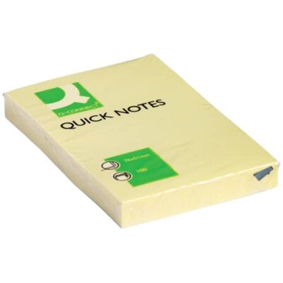 Q-Connect Haftnotizen - 51 x 76 mm, gelb