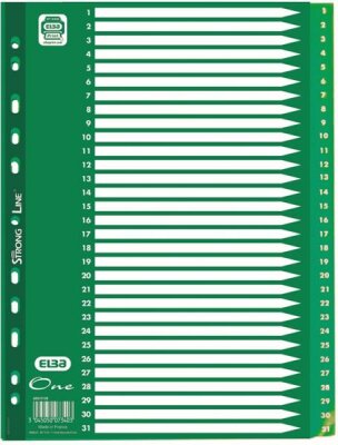 1 – 31 Tabs (grün)