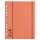 Elba Trennblätter mit Perforation - A4 Überbreite, orange, 100 Stück