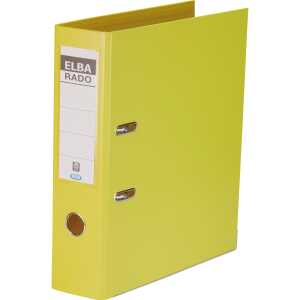 ELBA Ordner "rado plast" A4, PVC, Rückenbreite 8 cm, gelb