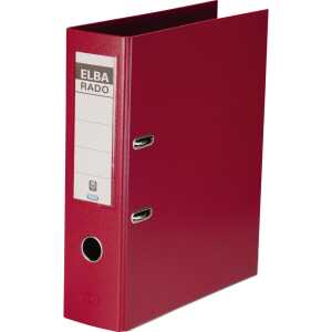 ELBA Ordner "rado plast" A4, PVC, Rückenbreite 8 cm, rot