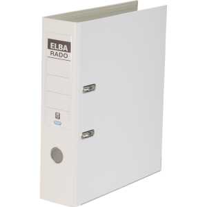 ELBA Ordner "rado plast" A4, PVC, Rückenbreite 8 cm, weiß