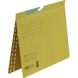 ELBA Pendelhefter A4, aus 250 g/m² Manilakarton kaufm. Heftung gelb
