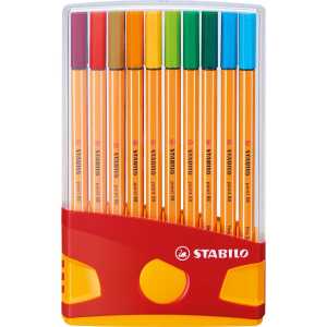 STABILO point 88 20er ColorParade rot/orange