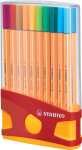 STABILO point 88 20er ColorParade rot/orange