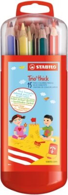 STABILO Trio dick 15er Box mit Hängelasche