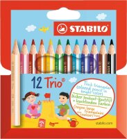 STABILO Trio dick und kurz 12er Etui