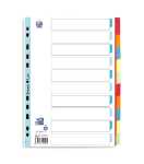 Oxford REGISTER 230g/qm Karton, A4, 10-teilig blanko, farbig