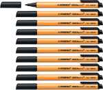 STABILO® Fasermaler GREENpoint® 0,8mm schwarz nicht auswaschbar