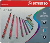 STABILO Pen 68 20er Metalletui „ARTY"