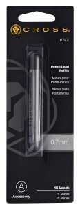 Cross Bleistiftminen 0,7 mm Blisterkarte mit 15 Minen