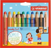 STABILO woody 3 in 1, 10er Etui