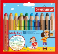 STABILO woody 3 in 1, 10er Etui