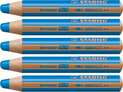 STABILO woody 3 in 1 mittelblau