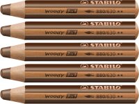 STABILO woody 3 in 1 braun