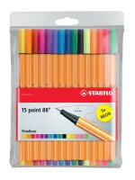 STABILO point 88 15er Etui inkl. 5 Neonfarben