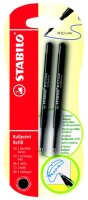 STABILO Ballpoint Refill 2er Blister schwarz