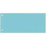 Q-Connect Trennstreifen - 190 g/qm Karton, blau, 100 Stück