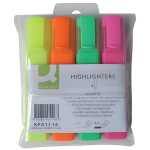 Q-Connect Textmarker - ca. 2 - 5 mm, 4er Pack