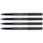 Q-Connect Faserschreiber - permanent, ca. 1 mm (M), 4er Pack