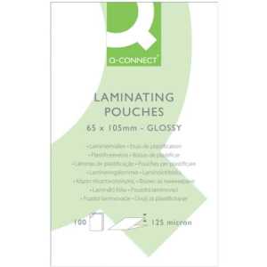 Q-Connect Folientasche - Gepäckanhänger, 65 x 105mm, 125 mym 100 Stück