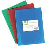 Q-Connect Sichtbuch - 20 Hüllen, PP transluzent, 250 mym, rot